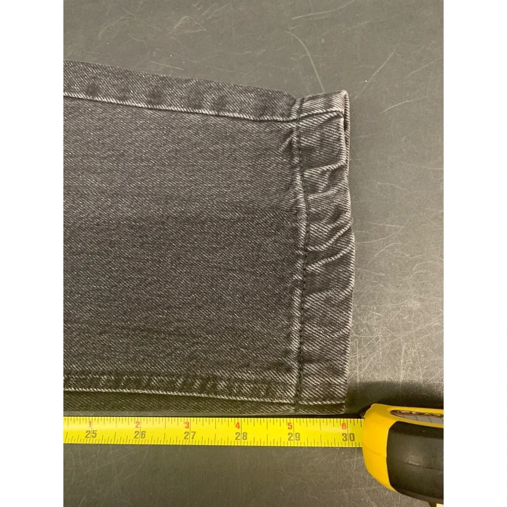 NWT Alanui Crochet Pockets Black Cargo Denim Gray Wash Jeans Size 26 x 30